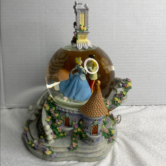 Disney Other - Disney snow globe Enchanted Castle Snow Globe with Clock